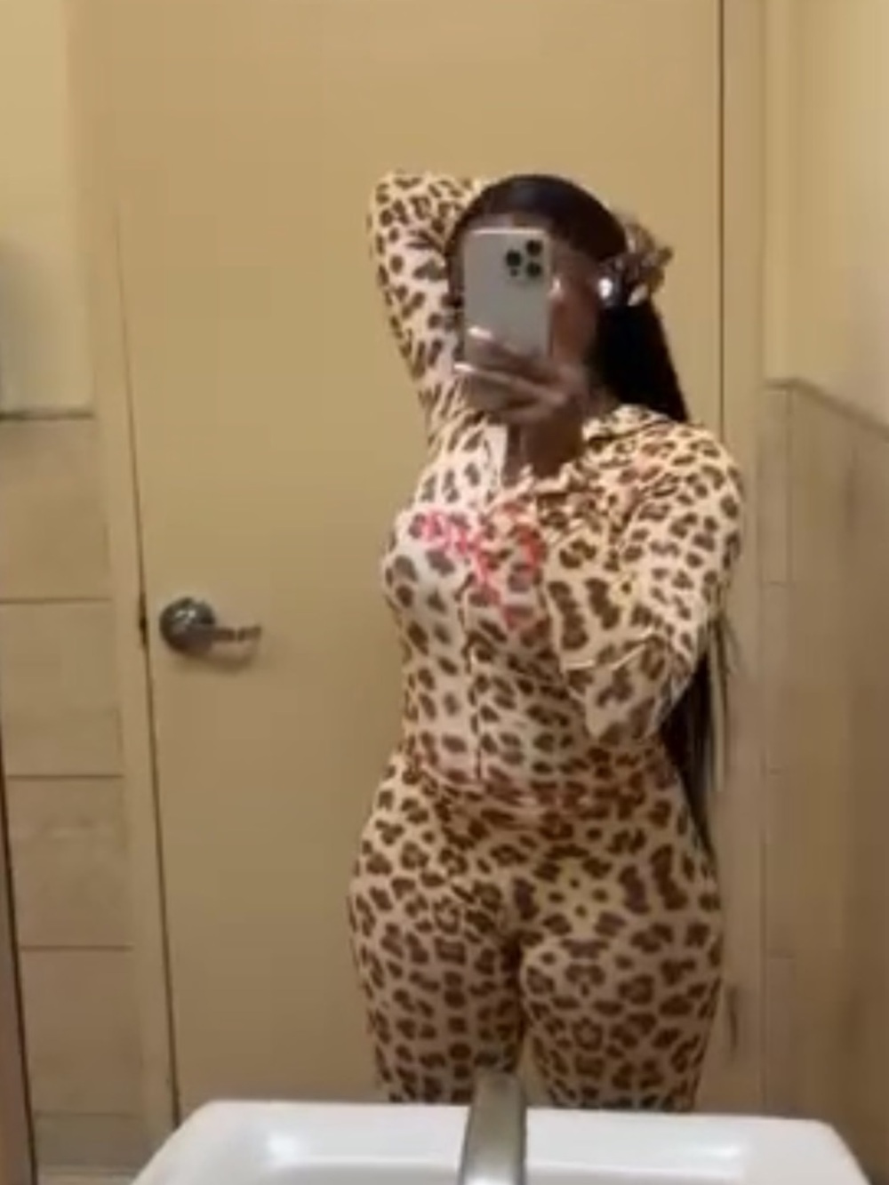 Authentic I.AM.GIA Leopard Print Blare Sweatsuit